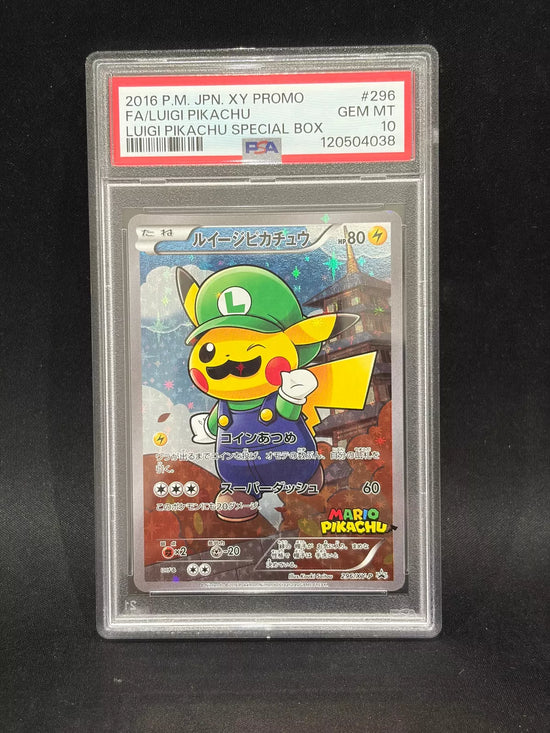 Luigi Pikachu XY-P 296 PSA 10