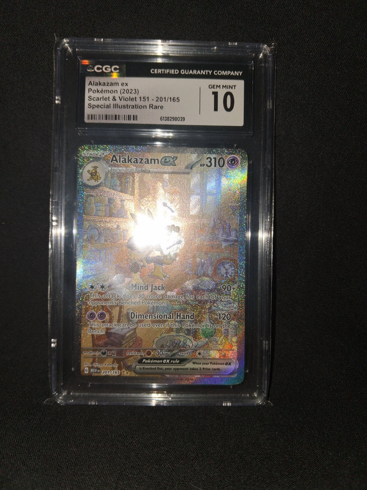 Alakazam SIR Pokemon 151 English GEM MINT 10 CGC