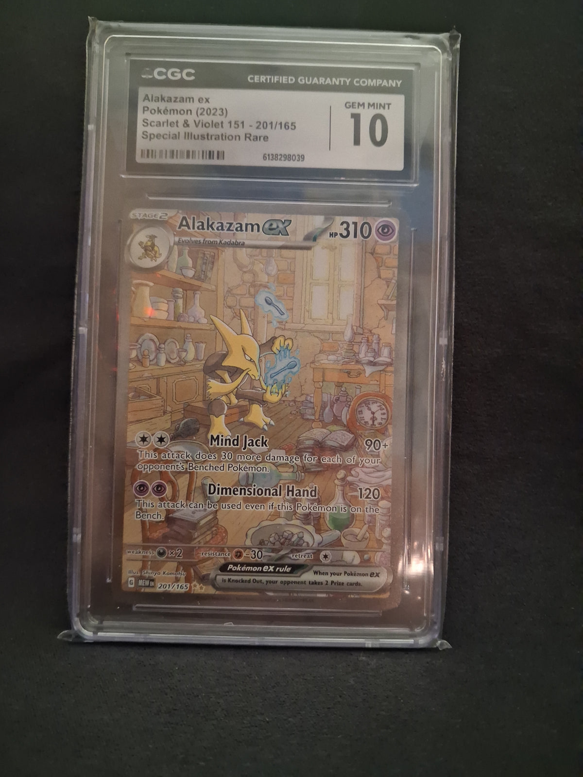 Alakazam SIR Pokemon 151 English GEM MINT 10 CGC