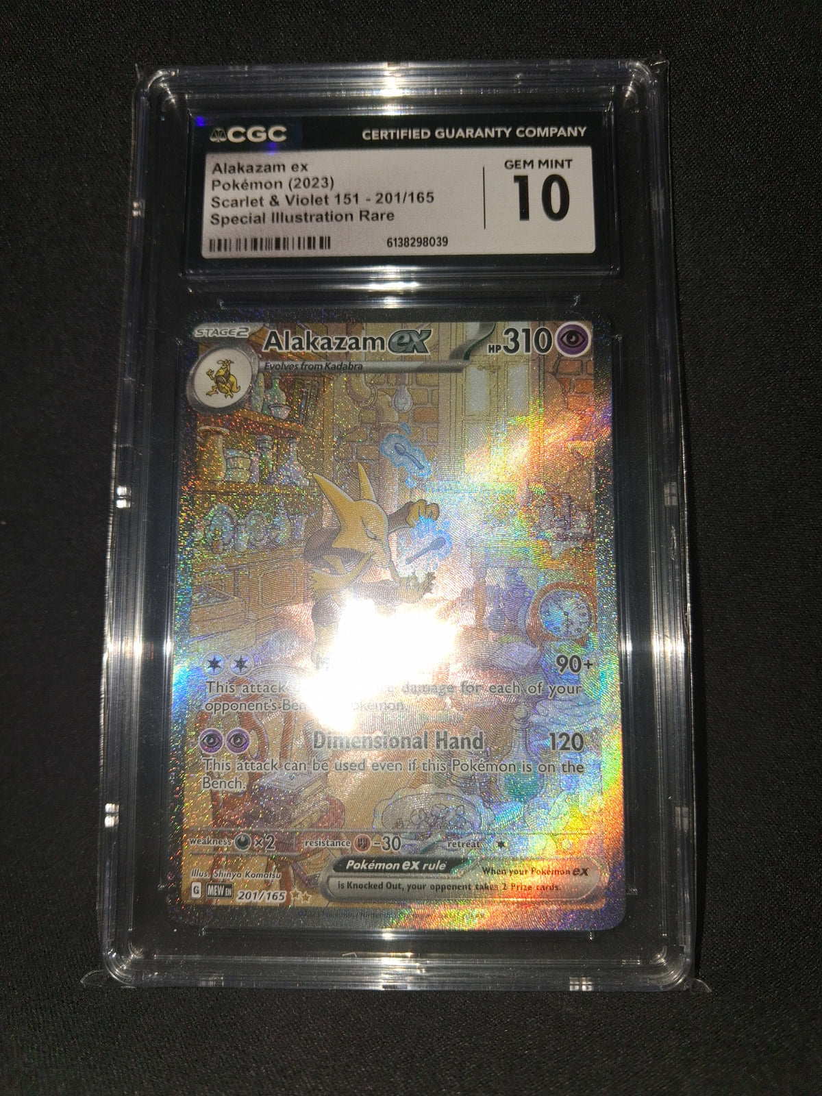Alakazam SIR Pokemon 151 English GEM MINT 10 CGC