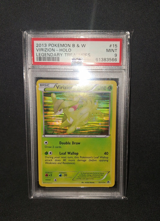 Virizion Holo Legendary Treasures B&W English MINT 9 PSA