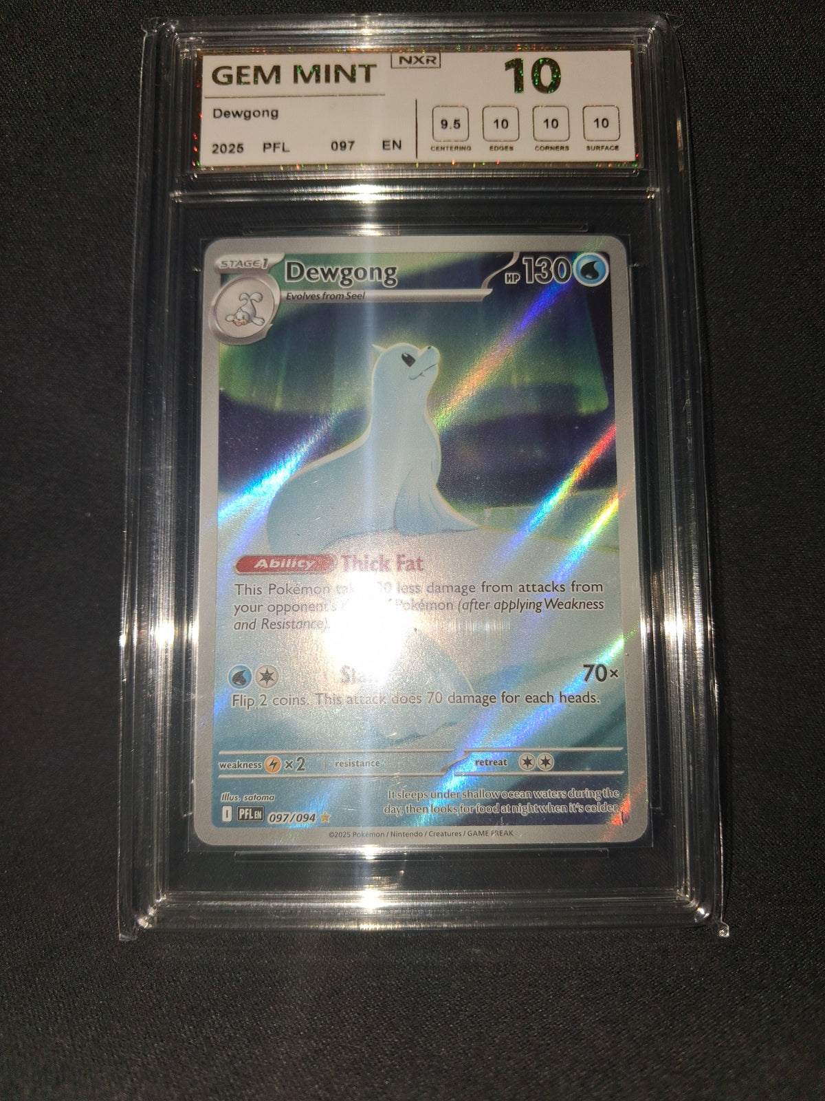 Dewgong Phantasmal Flames 097 GEM MINT 10 NXR