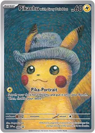 Pikachu with Grey Felt Hat (Van Gogh) SVP EN 085 PSA 10